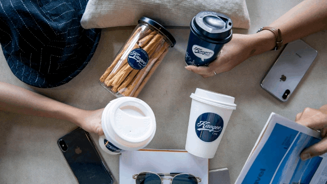 gif showing items sold at kaogee cafe